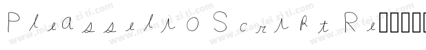 Pleasselio Script Re字体转换
